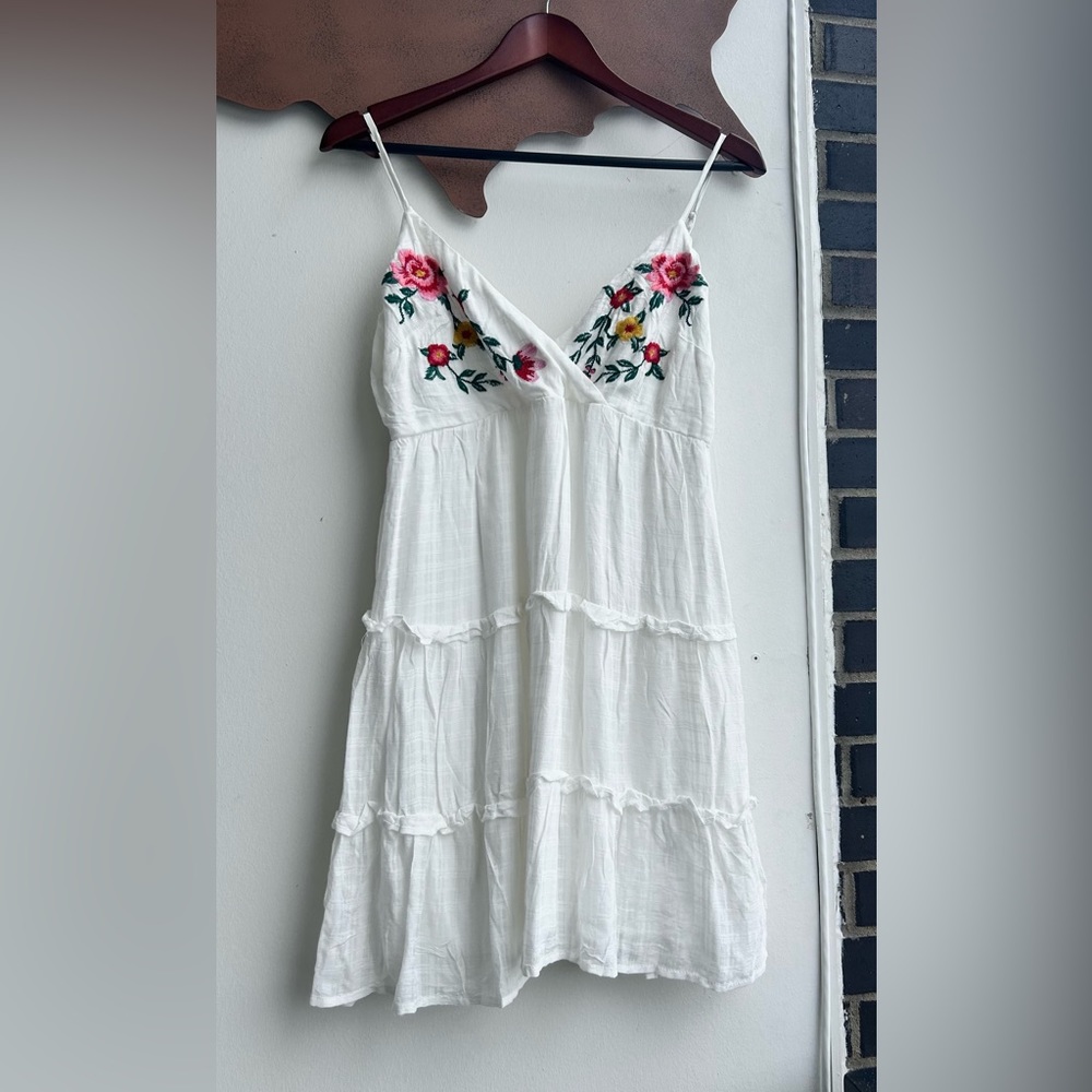 Francesca’s Floral Embroidered Dress (originally $48)